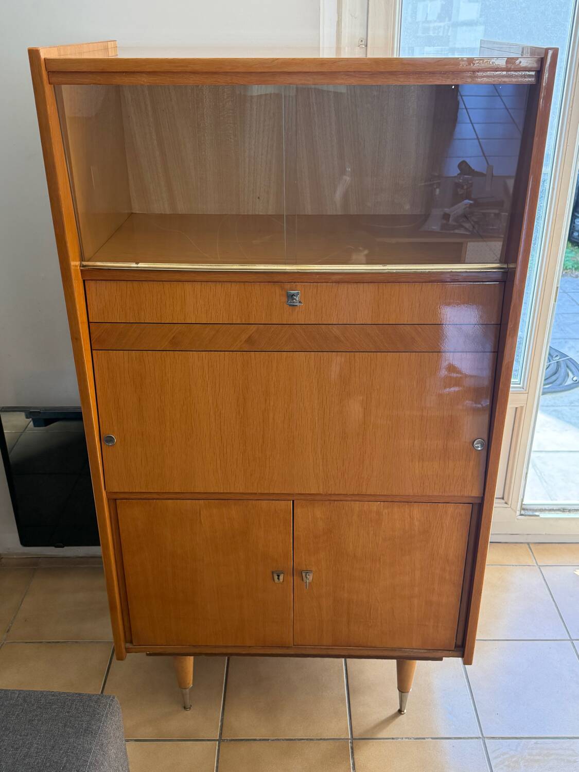 Vintage bookcase secretary furniture