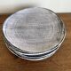 Set of 8 brutalist plates 1970 grey Niederviller Twilight