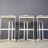 Vintage bar stools by Allmilmö, 1980s, Set of 3