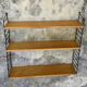 Modular wall shelf Nils Nisse Strinning wood and metal - 1960