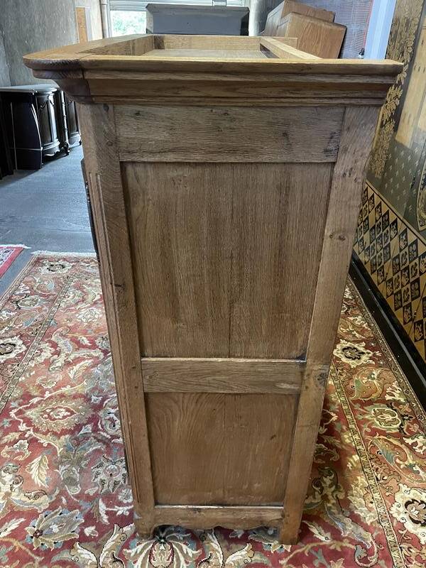 Louis XV period low cabinet in solid oak