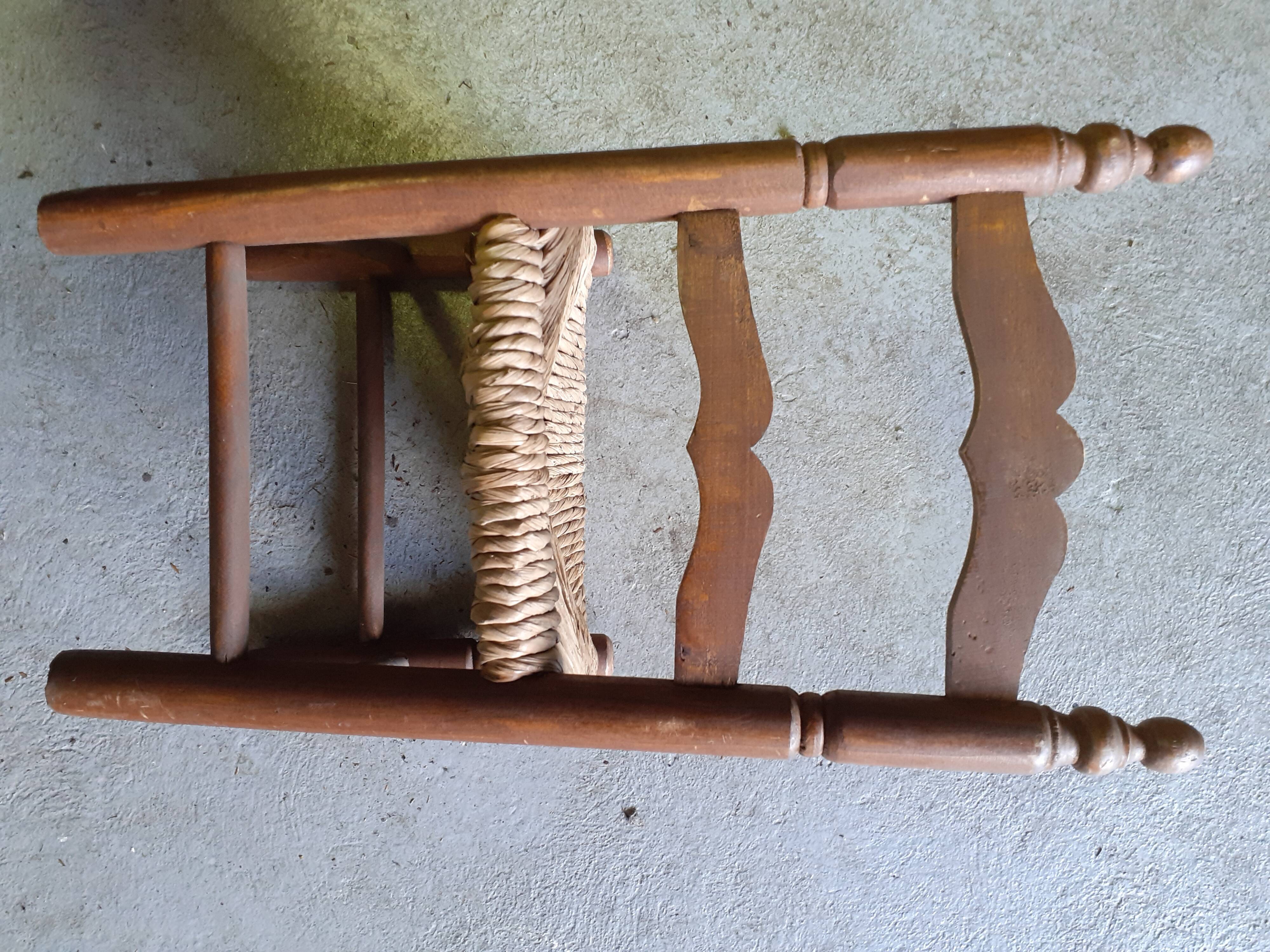 Children's chair paid wood