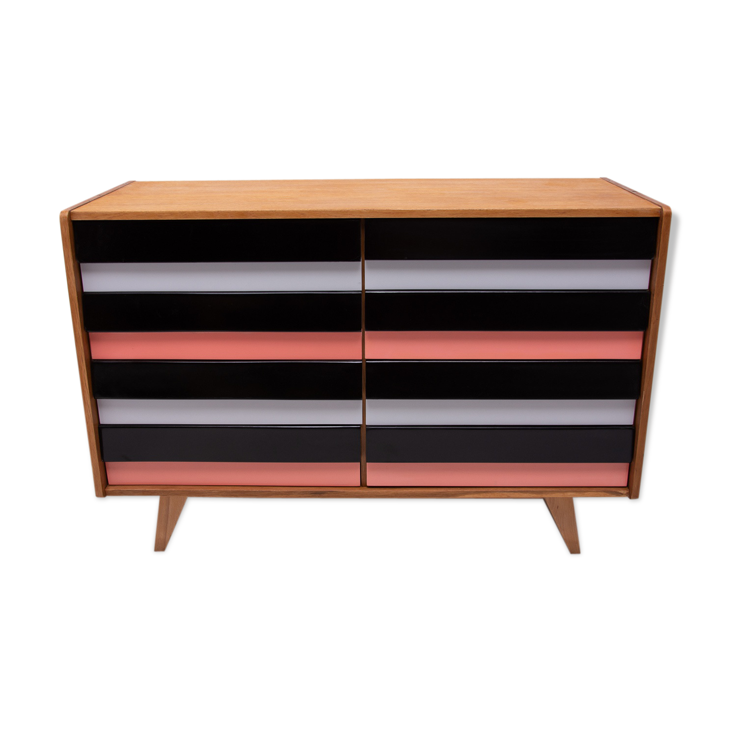 Mid century modern chest of drawers no. U 453 By Jiří Jiroutek, Czechoslovakia