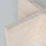 Paul Kingma artwork coffee table in travertine, The Netherlands, 1980