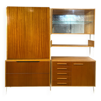 Système mural / armoire modulaire avec table, František Jirák