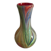 Vase stripe Murano vintage 34cm