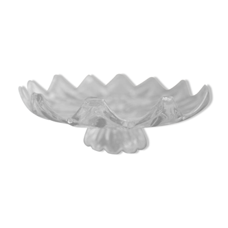 Large art deco centerpiece cup in crystal diameter 32 height of the pedestal