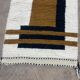 Handmade pure wool runner rug, size 75/300 cm.