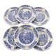 6 Vintage Pyroplan BP Advertising Porcelain Dinner Plates
