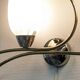Pair of double brass wall lights from the 50s/60s