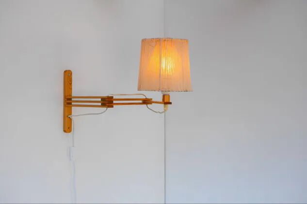 Mid-century Modern Scandinavian Accordion Wall Lamp, 1970s