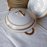 Chastagner Limoges porcelain dinner service, 1930s