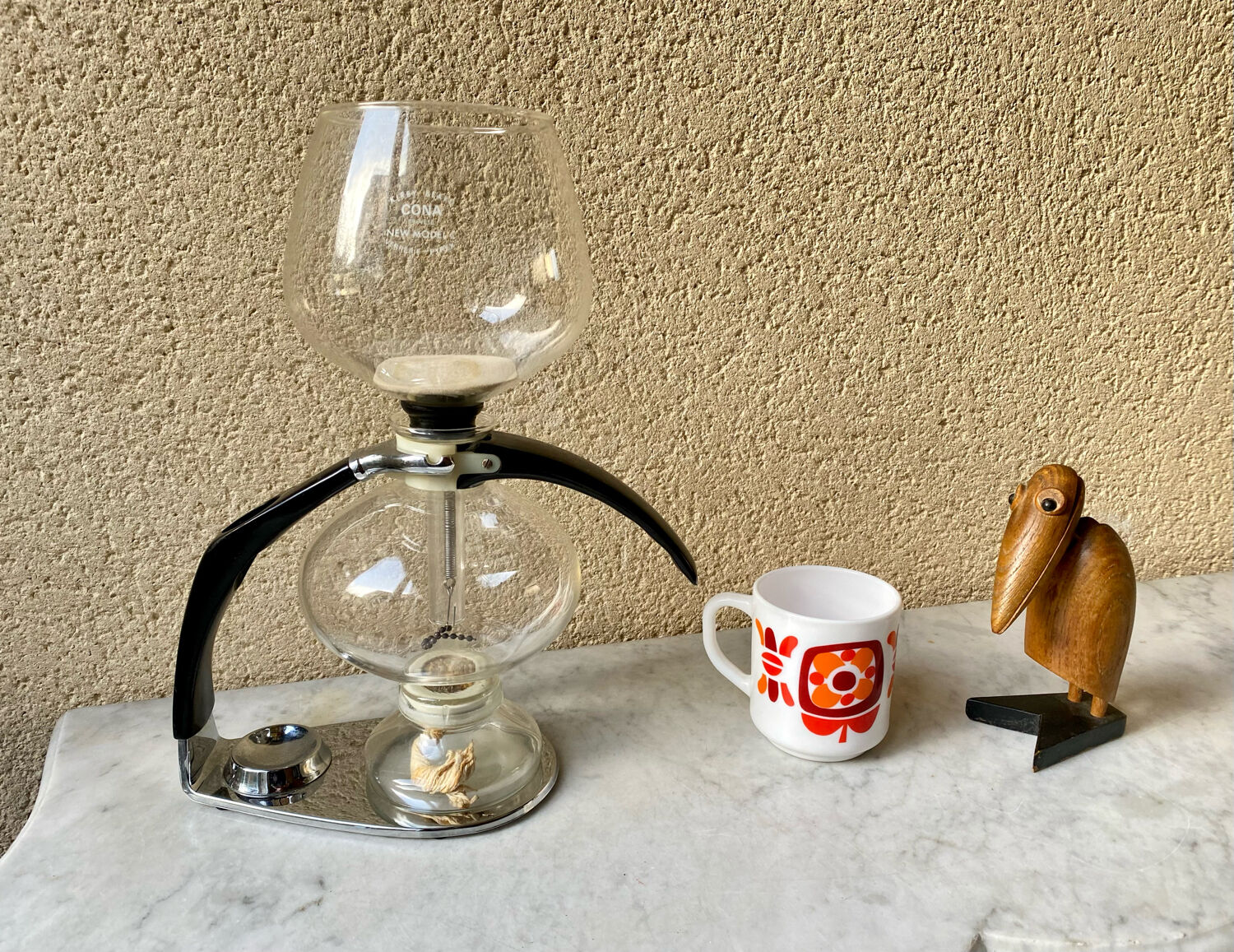 Vacuum coffee maker Cona Kirby Beard New model C 4-6 cups vintage 60s perfect condition