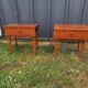 Pair of bedside tables from the 50s Scandinavian style with drawers