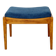 Stool seat navy blue structural fabric Art Deco - 2 pieces available