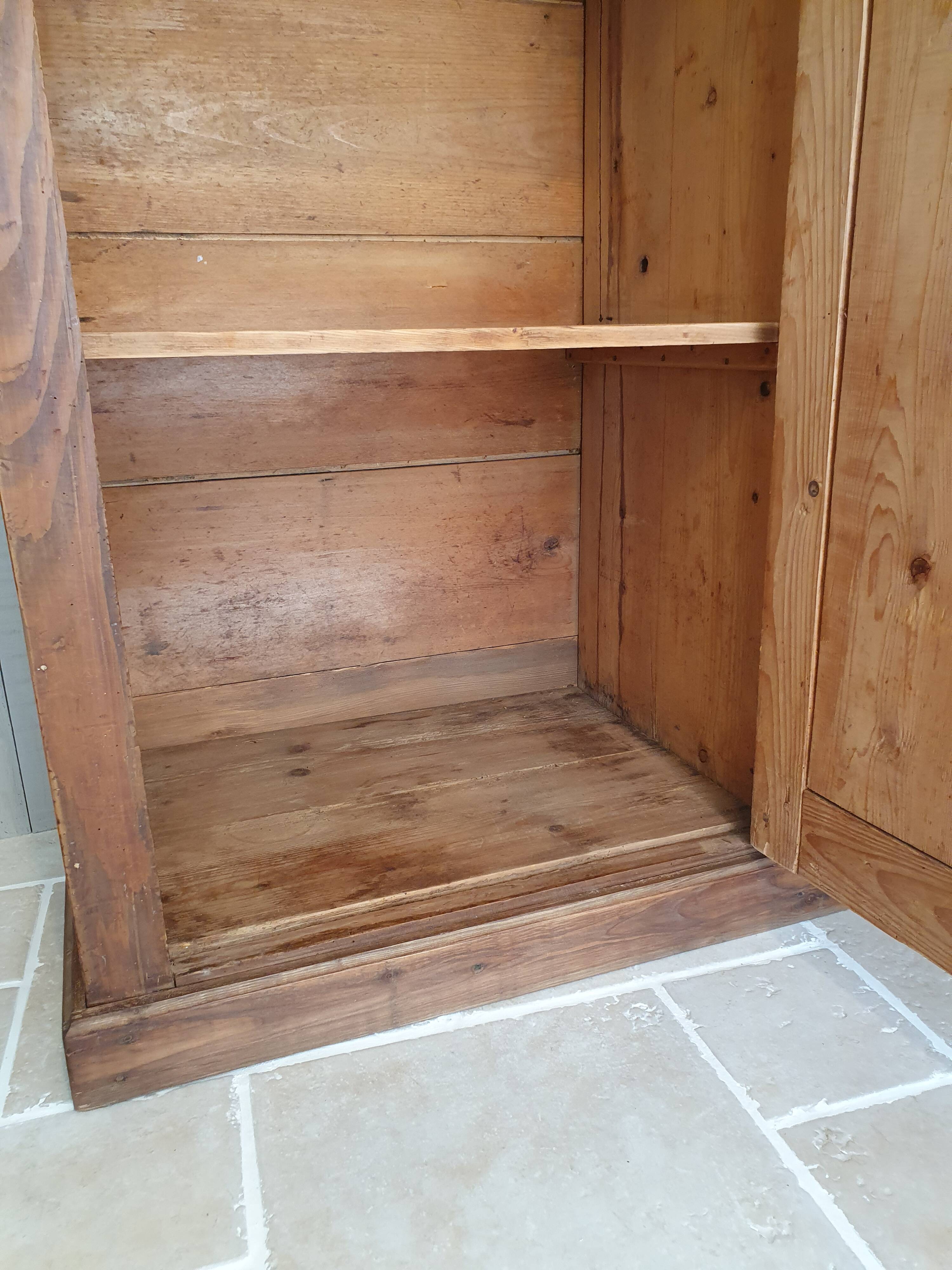 Parisian wardrobe in raw wood