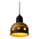 Brown ceramic pendant light Mid-Century, West Germany