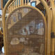Sculptural Screen in Three Parts in Rattan and Wicker, 1970s