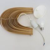 Nautilus pendant light made of wooden slats, 2000s