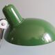 Large vintage desk lamp (50cm) in green lacquered metal, 70s