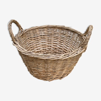 Basket old wicker basket