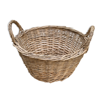 Corbeille panier osier ancienne