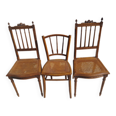 Chaises vintages cannees