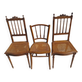Vintage caned chairs