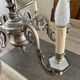 Lustre with 6 arms by Deknudt in patinated metal