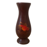 Lacquered wooden vase, Vietnam, 20th century.