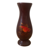 Lacquered wooden vase, Vietnam, 20th century.