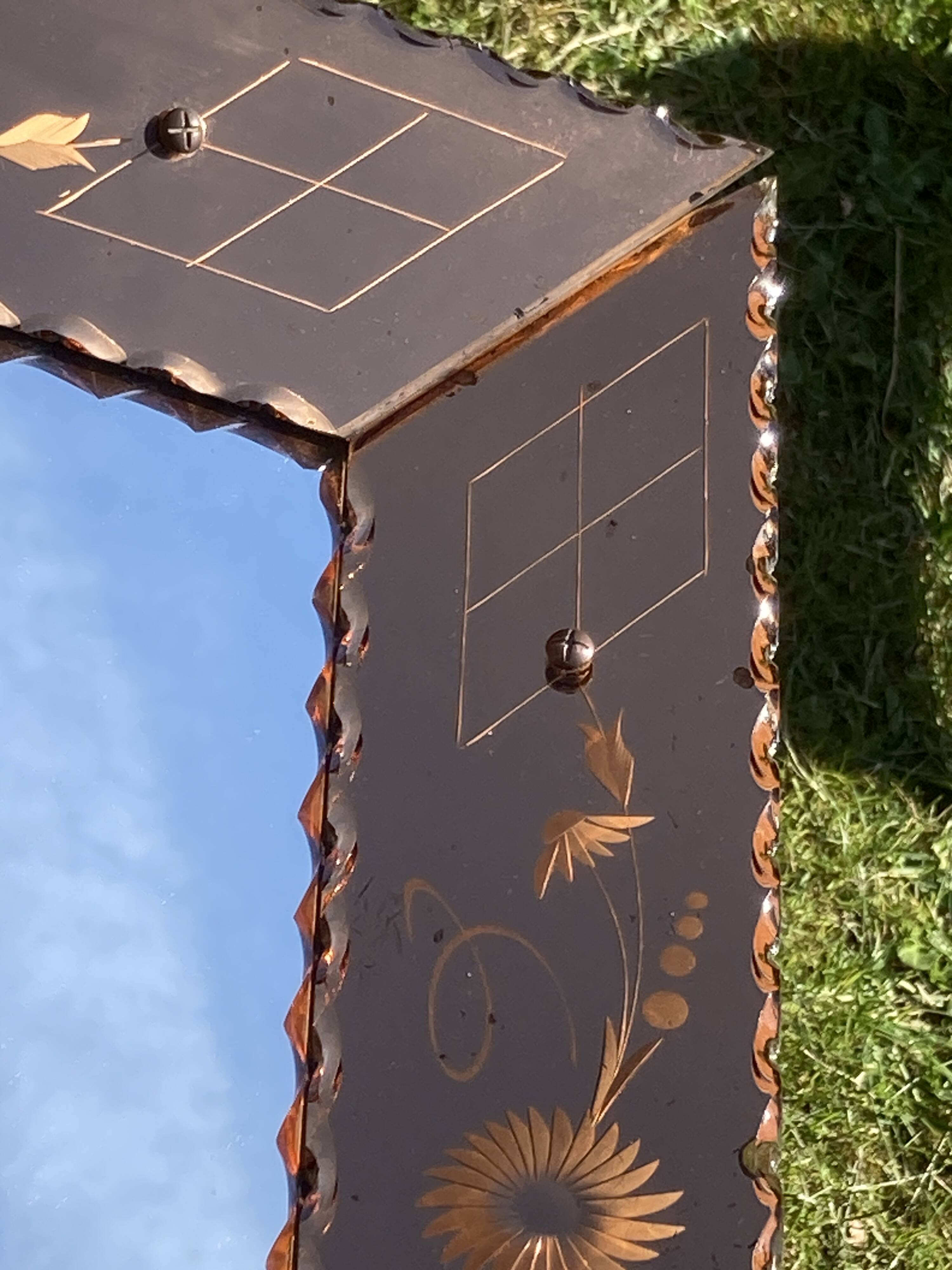 Miroir fumé à parcloses
