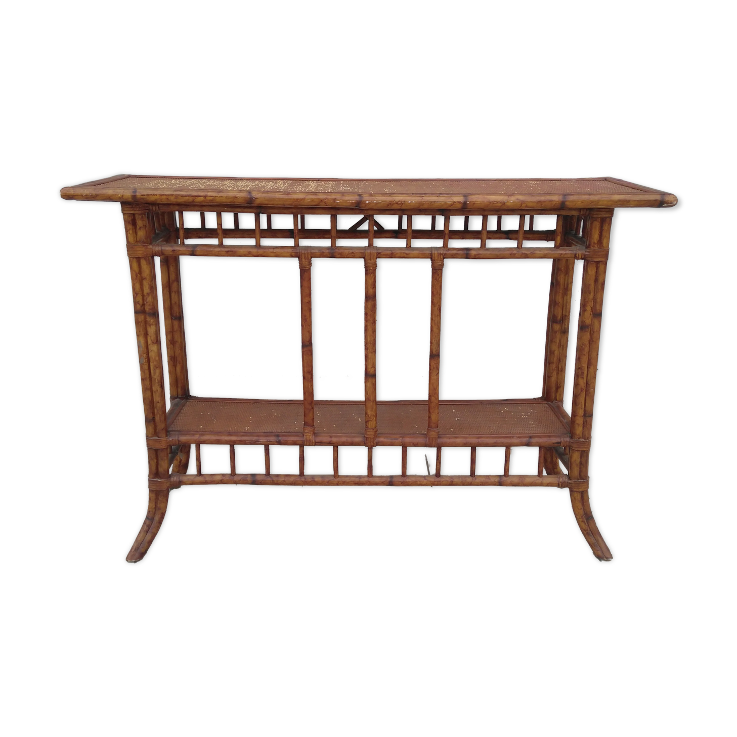 Rattan console