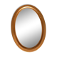 Oval mirror frame wood patinated gilded ice, 49x36 cm