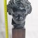 Bust of Beethoven in patinated plaster in imitation of bronze, signed, 27 cm