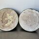 Pair Art Deco Swedish Grace  candleholder  Verdigris Bronze