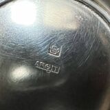 Silver-plated chocolate pot stamped ARGIT SFOA with ebony handle