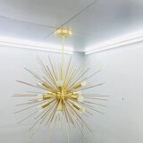 Beautiful mid century handmade urchin chandelier sputnik modern brass ceiling light fixture