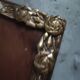 Oval and gold Art Deco mirror