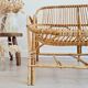 Antique rattan bench