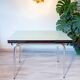 Ensemble table et chaises en formica vert d’eau 1960