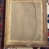 Watercolor by the painter Henri Jobert (1873 - ?), Landscape by Moonlight.