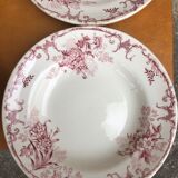 Set of 4 plates earth of iron