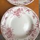 Set of 4 plates earth of iron