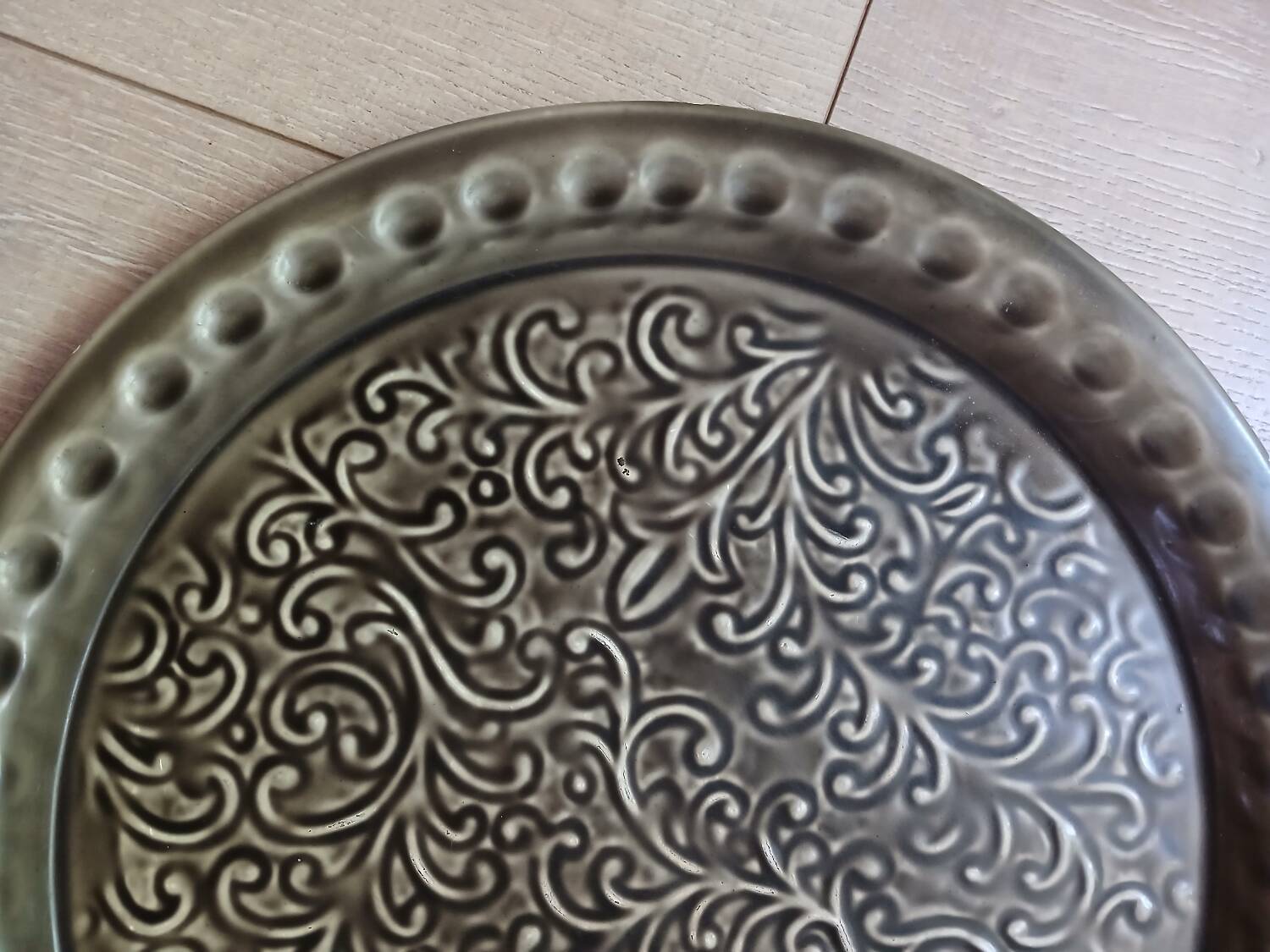 Old metal tray