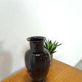 Black vintage porcelain vase