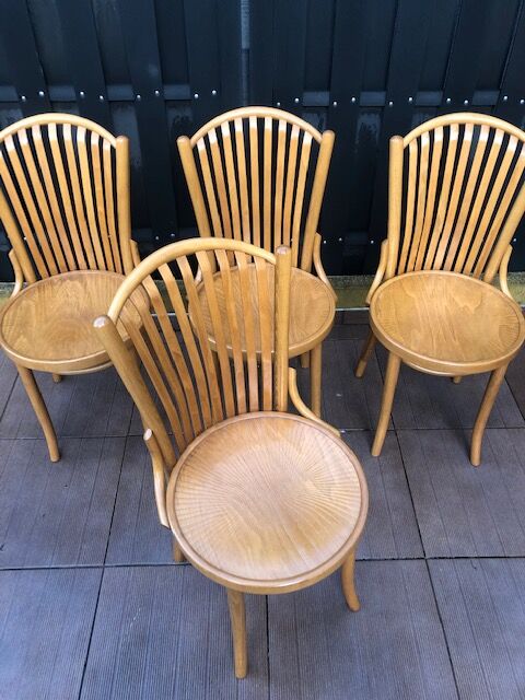 4 old bistrot chairs
