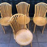 4 old bistrot chairs