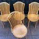Serie de 4 chaises de bistrot ancienne