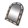 Oriental brass mirror